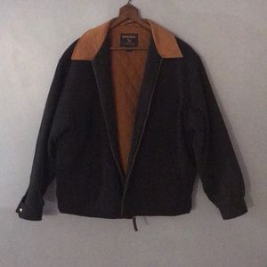 WOOLRICH MANS SIZE LARGE CHARCOAL HEATHER  COAT